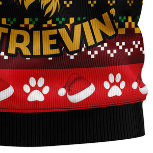 Golden Retriever Don‘t Stop Ugly Christmas Sweater