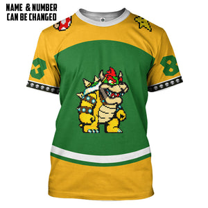 Personalized Bowser Sports - Costume Cosplay T-Shirt 3D