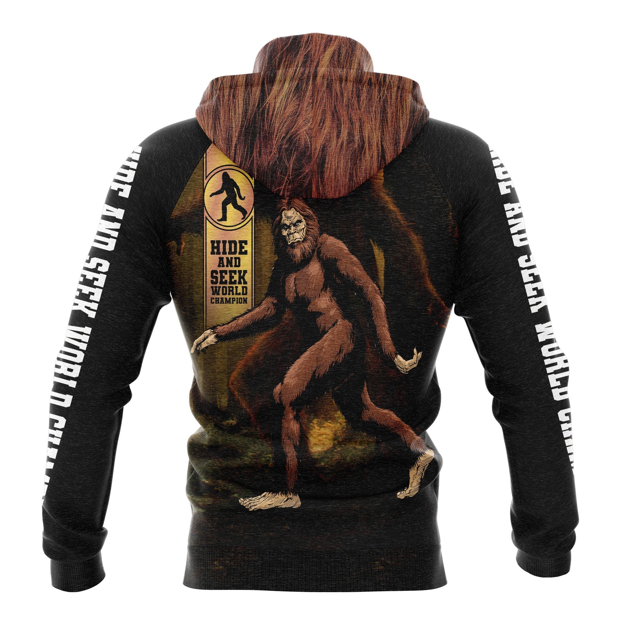 Bigfoot Hide And Seek All Over Print - Hoodie