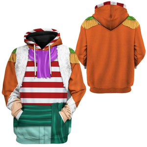 Shichibukai Buggy One Piece Cosplay Costume Hoodie