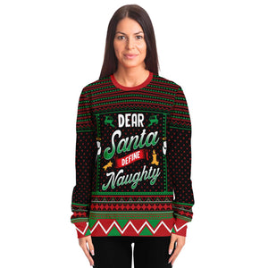 Dear Santa Define Naughty Ugly Christmas Sweater