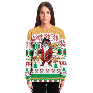 Yo Ho Ho Pirate Santa Ugly Christmas Sweater