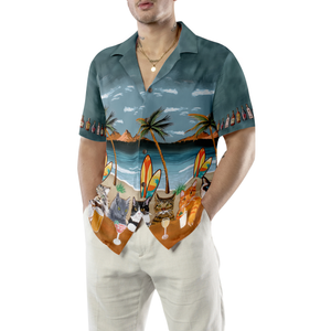 Cat Beer Alcohol Hawaiian Shirt