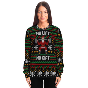 No Lift No Gift Ugly Christmas Sweater