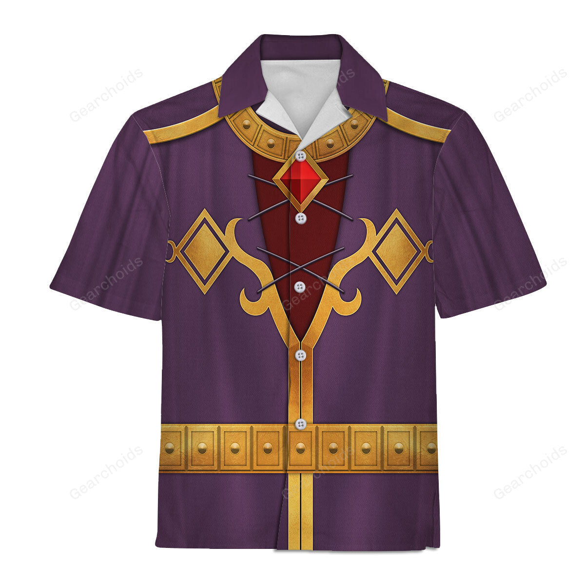 Astor Attire Dark Purple -  Costume Cosplay Hawaiian Shirt ZDHS66