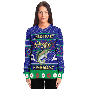 Fishmas Fishing Lover Ugly Christmas Sweater