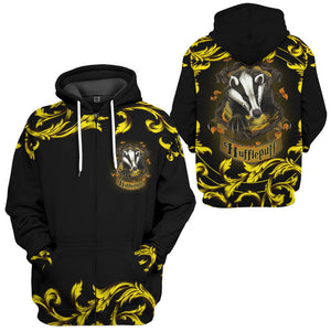 H.P Brave Like A Hufflepuff - Costume Cosplay Hoodie