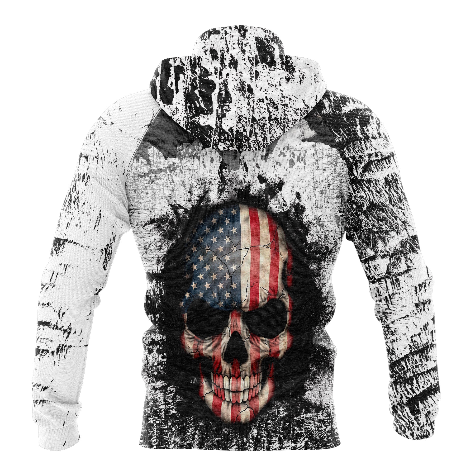 American Flag Skull - Hoodie