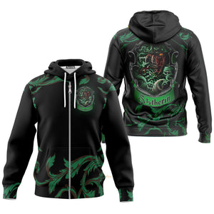 H.P Brave Like A Slytherin Cosplay Costume - Hoodie