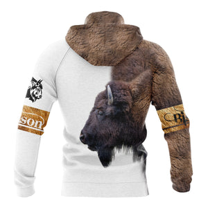 Bison All Over Print - Hoodie