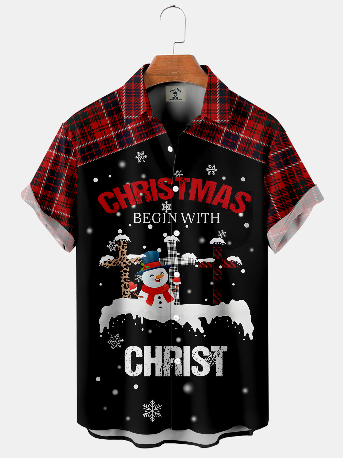 Christmas Begin With Christ Snow - Hawaiian Shirt