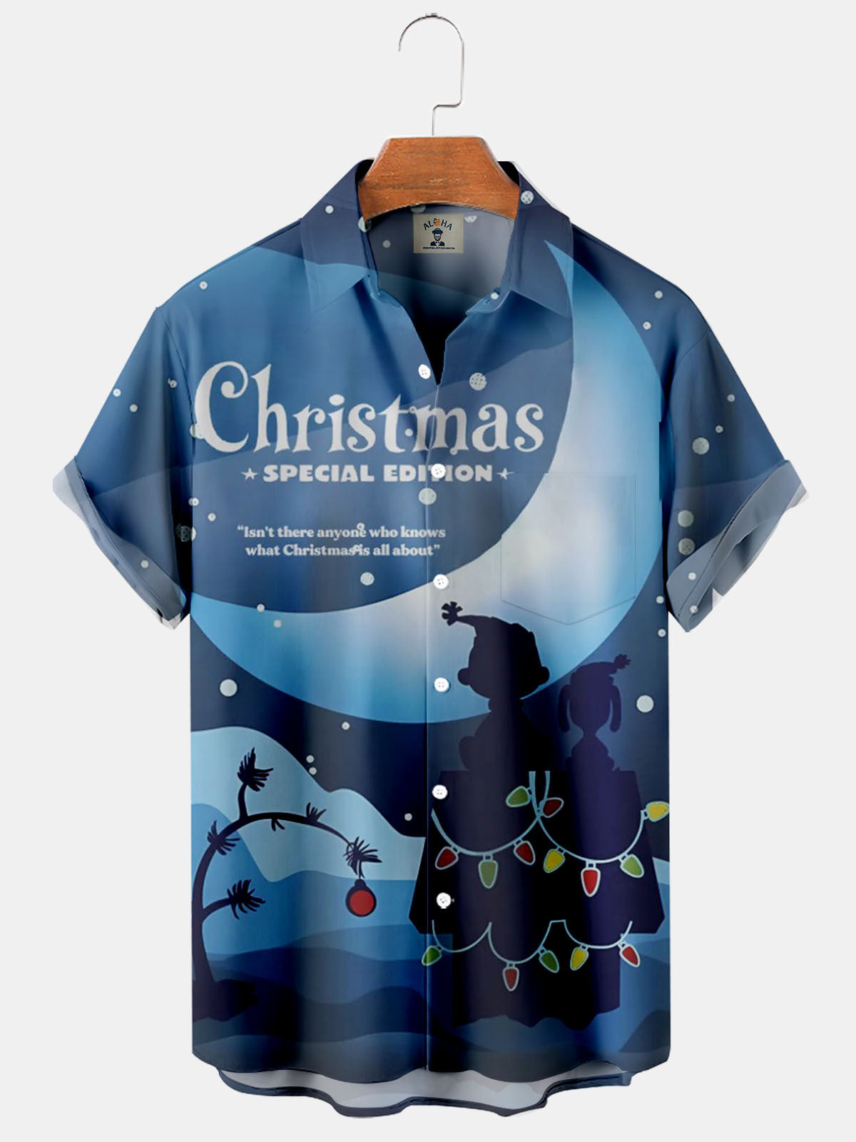 Cartoon Christmas Good Night - Hawaiian Shirt