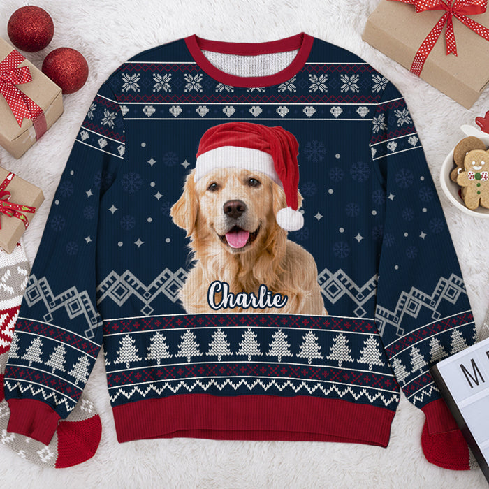 Pet Bless You This Christmas - Personalized Ugly Sweatshirt - Christmas Gift For Pet Lovers