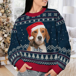 Pet Bless You This Christmas - Personalized Ugly Sweatshirt - Christmas Gift For Pet Lovers