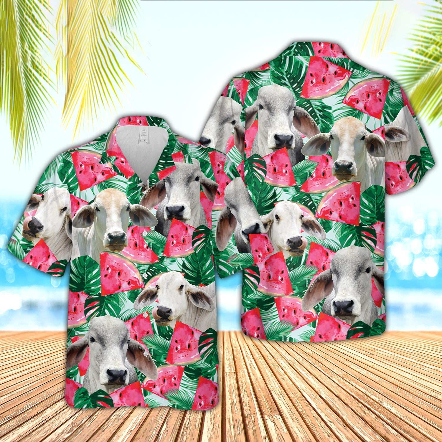 Unique Brahman Watermelon 3D - Hawaiian Shirt