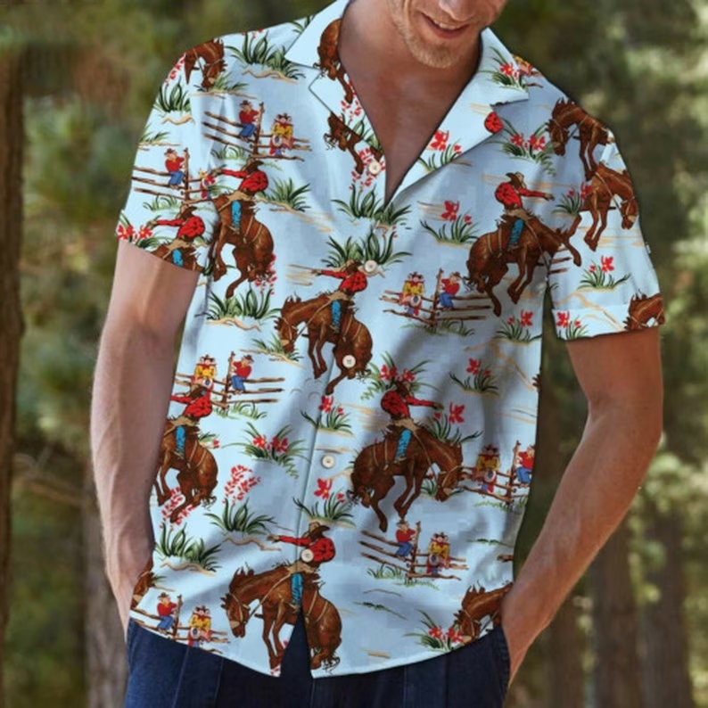 Awesome Western Cowboy - Hawaiian Shirt