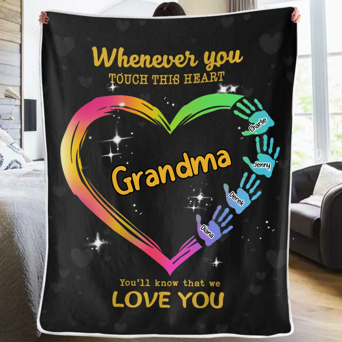 You’ll Know That We Love You - Gift For Grandma, Grandparents, Christmas Gift - Personalized Blanket