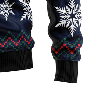 Dark Blue Cardigan Ugly Christmas Sweater