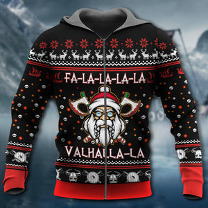 Viking Valhalla White And Red - Hoodie