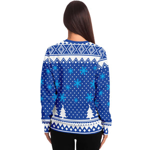 Cactus Prickly and Lit Blue Ugly Christmas Sweater