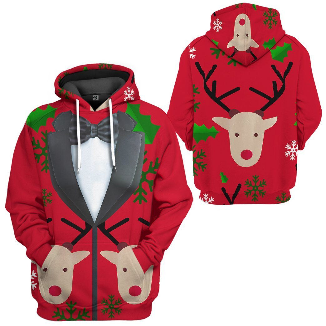 Christmas Faux Suit - Costume Cosplay Hoodie