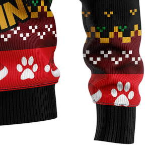 Golden Retriever Don‘t Stop Ugly Christmas Sweater