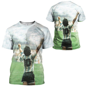 Bearbubble 3D Maradona Tribute T-Shirt 3D For Men & Women