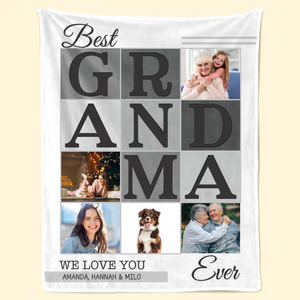 Custom Photo We Will Always Be Connected Grandma Version - Gift For Grandma - Personalized Blanket