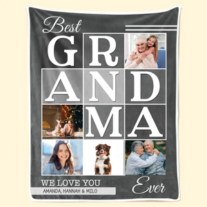 Custom Photo We Will Always Be Connected Grandma Version - Gift For Grandma - Personalized Blanket