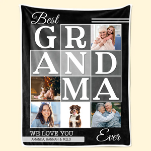 Custom Photo We Will Always Be Connected Grandma Version - Gift For Grandma - Personalized Blanket