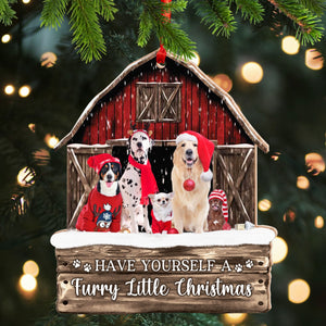 Pet House Christmas Custom Photo - Gift For Pet Lover - Personalized Custom Shaped Wooden Ornament