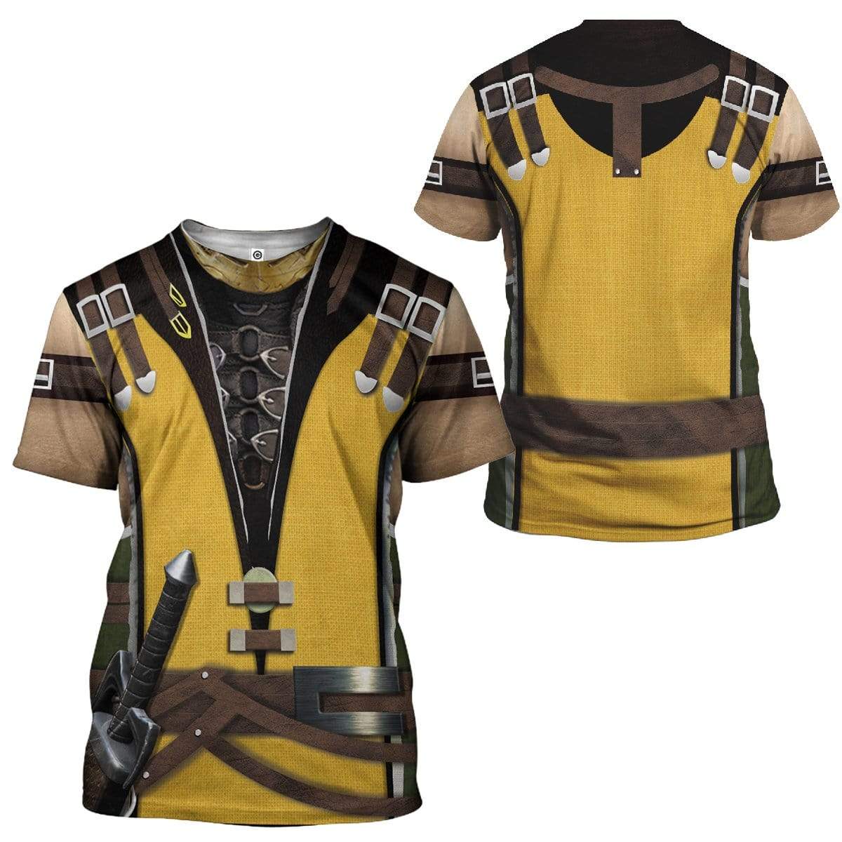 Scorpion Mortal Kombat Costume Cosplay T-Shirt 3D For Men & Women