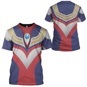 Ultraman Tiga Costume Cosplay T-Shirt 3D For Men & Women