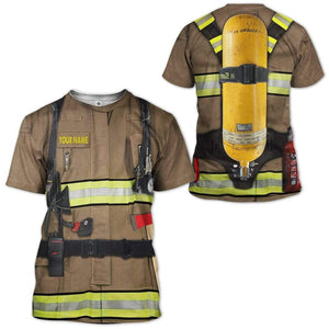 Personalized Firefighter - Costume Cosplay T-Shirt