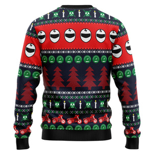 Motorbike Braaap Christmas Ugly Sweater