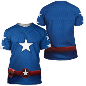 Stargirl Costume Cosplay T-Shirt 3D For Men & Women