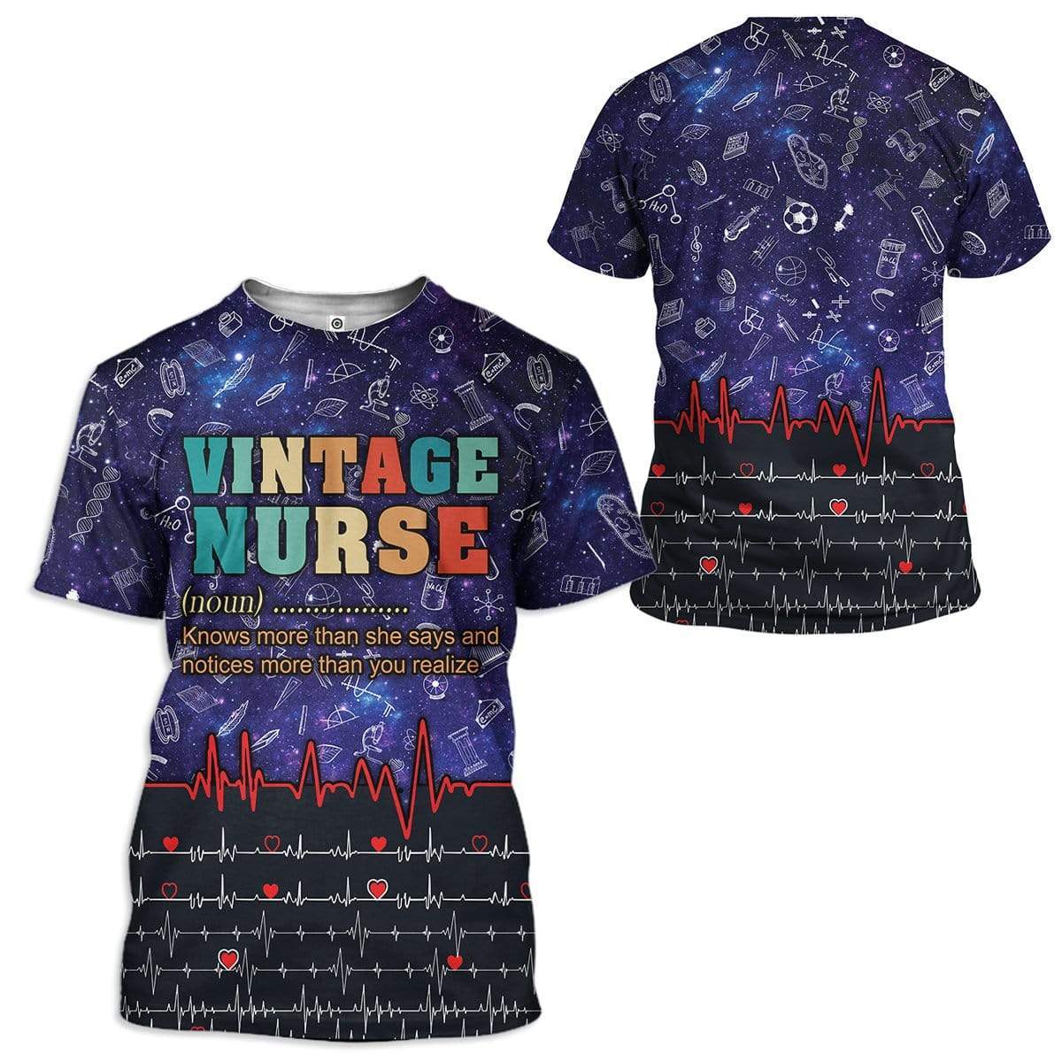 Vintage Nurse T-Shirt For Men & Women