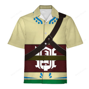 Skyloft Uniform - Skyward Sword Link-  Costume Cosplay Hawaiian Shirt