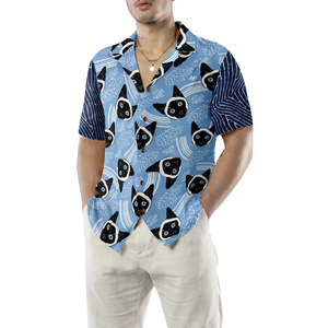 Grumpy Cat Blue Hawaiian Shirt