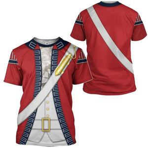 British Red Coat Costume Cosplay - T-Shirt