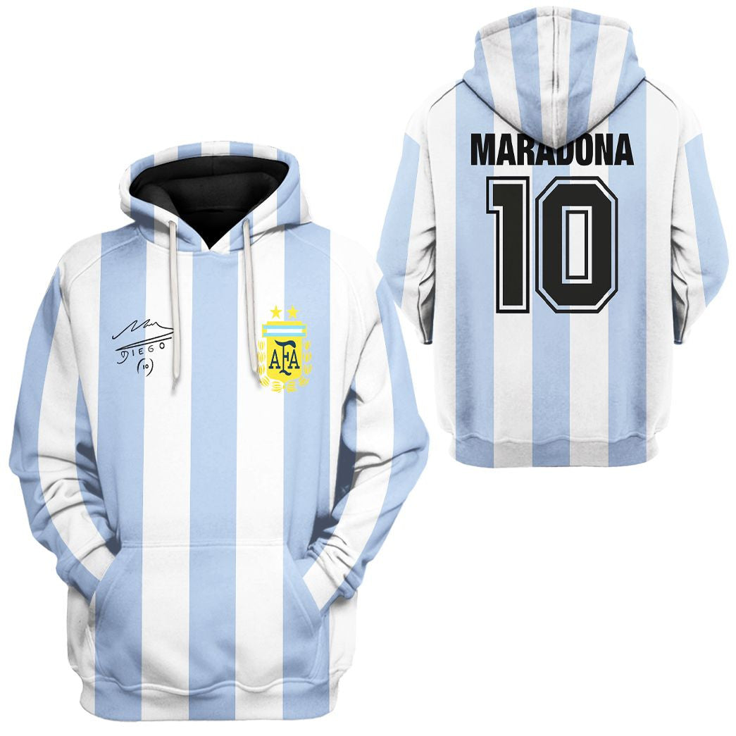 Maradona Jersey Cosplay Costume Hoodie