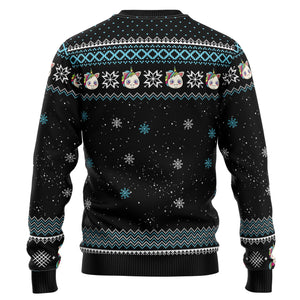 Unicorn Pew Pew Christmas Ugly Sweater