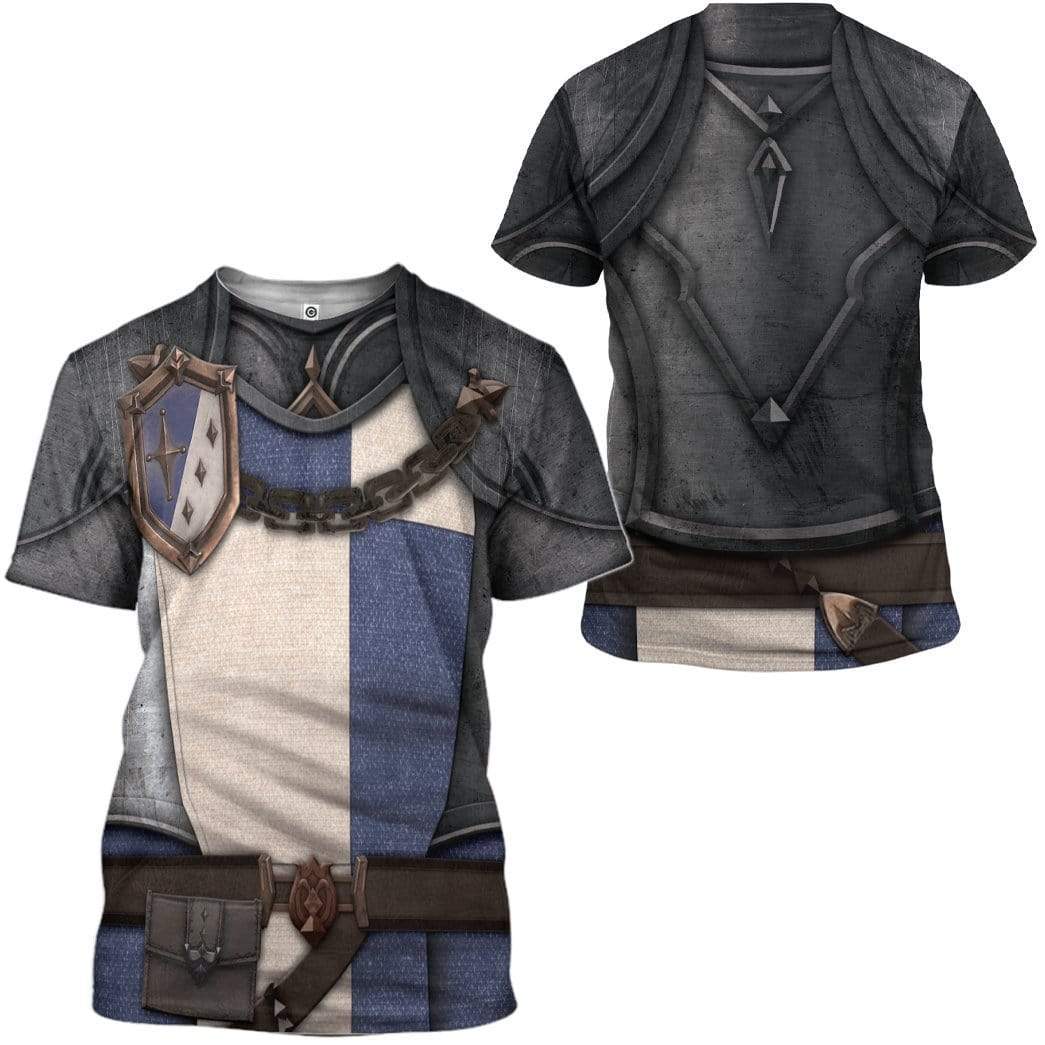 Knight Armor Costume Cosplay T-Shirt 3D For Men & Women