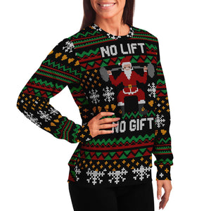 No Lift No Gift Ugly Christmas Sweater