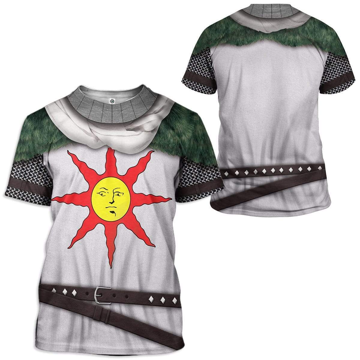 Dark Souls Solaire Of Astora Costume Cosplay T-Shirt 3D For Men & Women