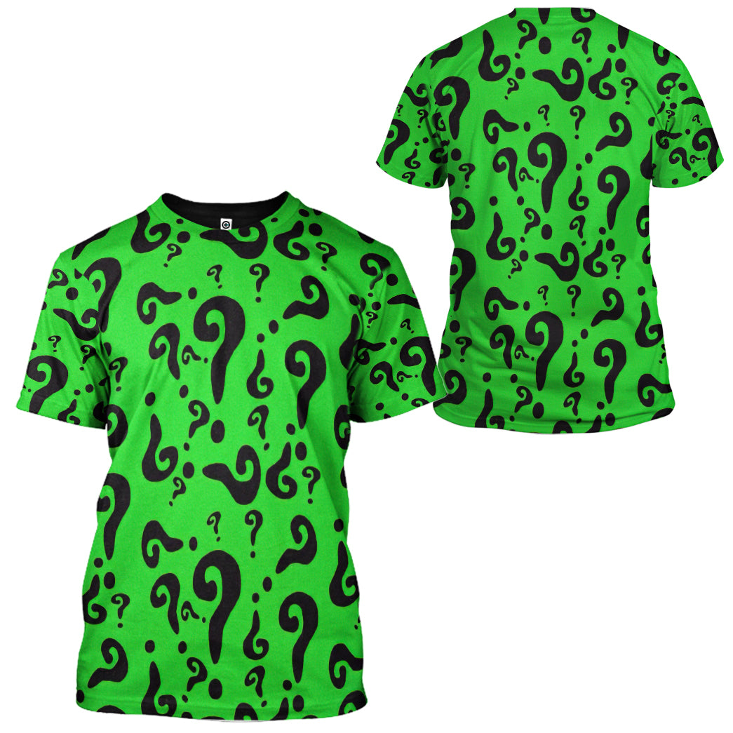 The Riddler DC  Comic Cosplay Costumes - 3D T-Shirt