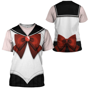 Sailor Pluto Costume Cosplay T-Shirt 3D For Men & Women