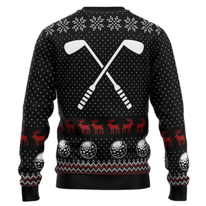 Golf Sucks Ugly Christmas Sweater