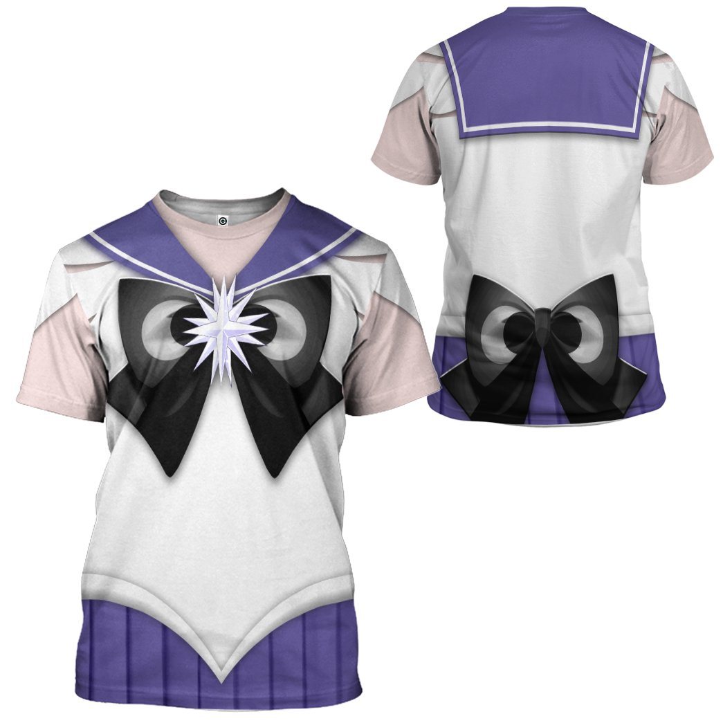 Sailor Saturn Purple Costume Cosplay T-Shirt 3D