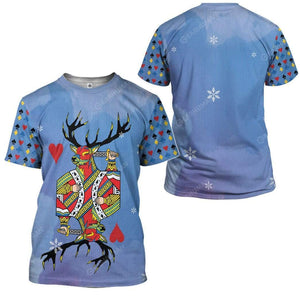 Blue Ugly Deer T-Shirt For Men & Women